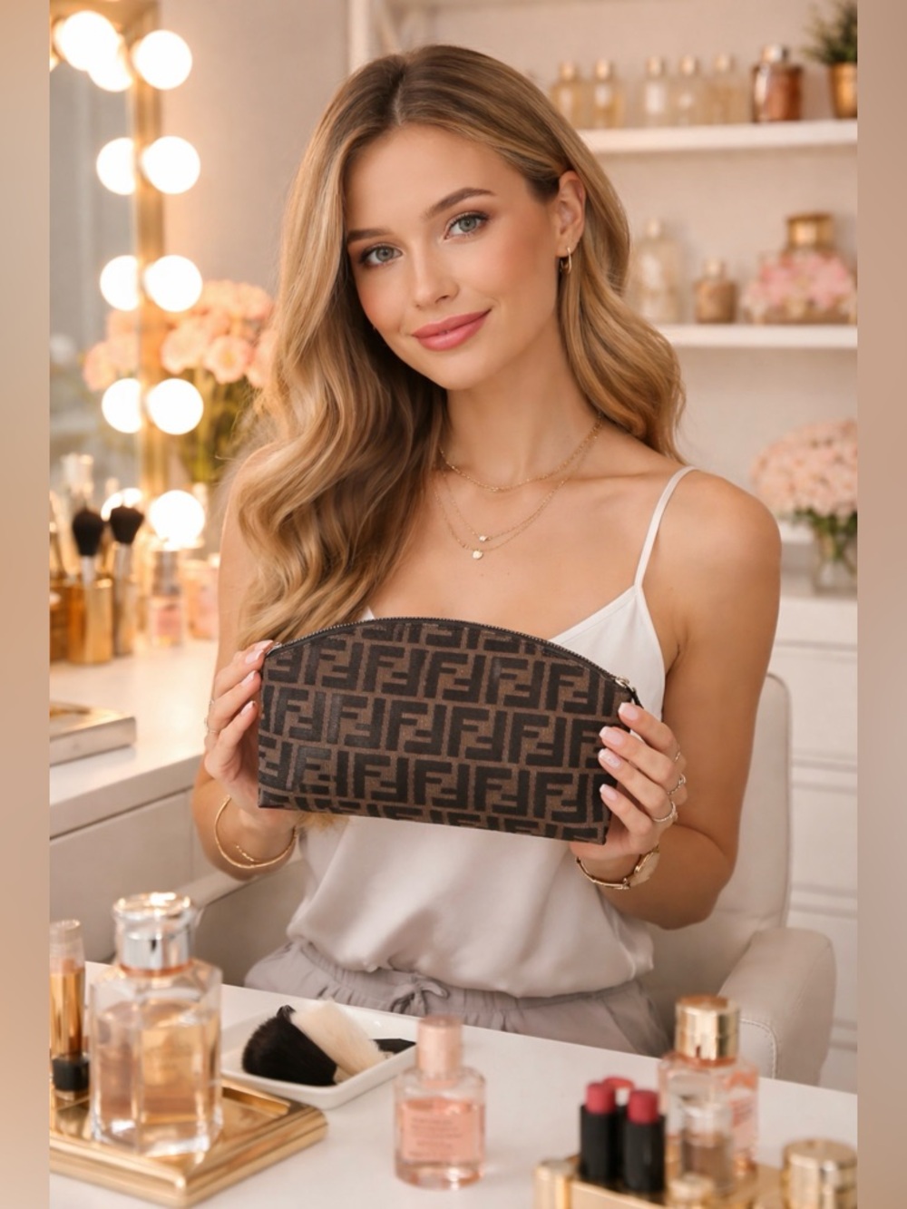 Fendi Monogram Toiletry Pouch